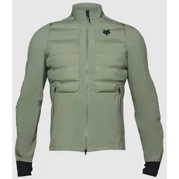 Cyklistická bunda FOX - Bunda pánská Flexair Fire Hybrid - Moss L