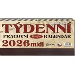 Pracovní kalendář 2026 Retro Midi - stolní kalendář