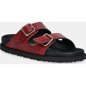 Dámské pantofle Kožené pantofle Birkenstock 1774 Arizona EXQ LE, 38, burgundské, 83X