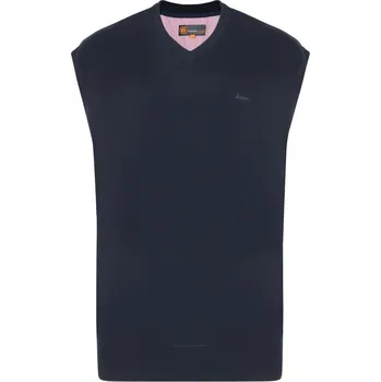 Pánská vesta KAM svetr pánský KBS 56 vesta nadměrné velikosti tmavě modrá 8XL