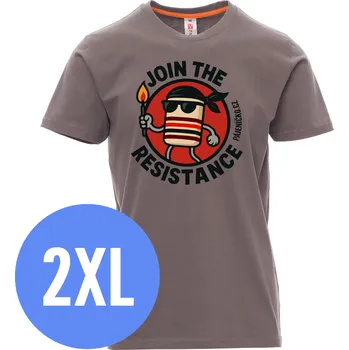 Pánské tričko Tričko JOIN THE RESISTANCE - Steel Gray, pánské, 2XL