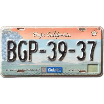 Držák SPZ Mexická SPZ Baja California 2012 Fronteriza BGP-39-37