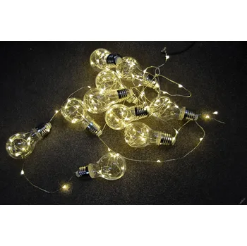 Vánoce PRC VÁNOČNÍ OSVĚTLENÍ 100LED - DIODY V ŽÁROVCE -TEPLÉ