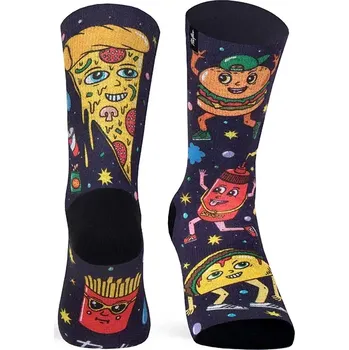 Dámské ponožky PACIFIC AND CO - ponožky Fast Food černá S/M (37-41)