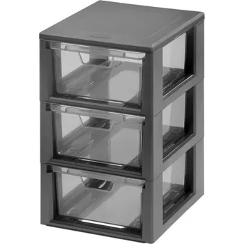 Elektrická zásuvka Tontarelli Zásuvka LINEA MICRO 3x 1,3L grafit 8024598AI2 8024598AI2