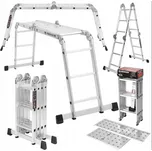 Kraft-Dele Hliníkový kloubový žebřík s plošinou 4×3 – 3,46 m, 150 kg