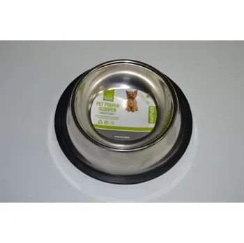 Miska pro psa Nerezová miska pro psy 13cm, 0,4l s protiskluzovou úpravou