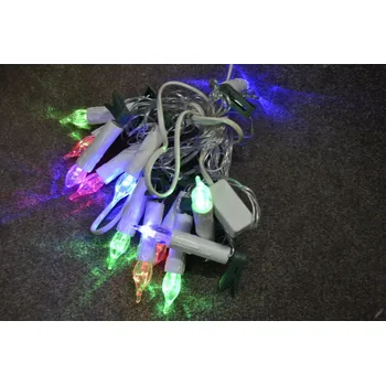 Svíčka PRC VÁNOČNÍ OSVĚTLENÍ 12 LED SVÍČEK S KOLÍČKY -BAREVNÉ