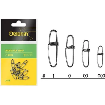 Delphin Crosslock Snap C-03 Velikost 00, 2 × 10 ks
