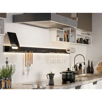 Příborník do zásuvky In-Design Závěsný program USEit - hliníkový profil včetně LED osvětlení - černý Délka profilu (mm): 600