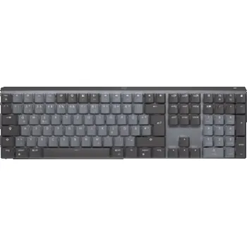 Klávesnice Logitech Master Series MX Mechanical - Klávesnice - podsvícená - bezdrátový - Bluetooth LE - QWERTY - Skandinávské (dánština/finština/norština/švédština) - klávesový spínač: funkce Tactile Quiet - gra