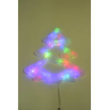 Vánoční dekorace PRC VÁNOČNÍ OSVĚTLENÍ OBRYS STROMEK 40CM BAREVNÝ