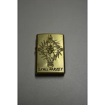 Benzínový zapalovač č. 39 - skull market
