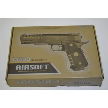 Airsoftová zbraň Kuličková pistole M688, kov + plast, kuličkovka, airsoft