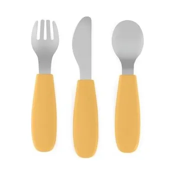 PETITE&MARS Sada příborů s nerezové oceli Take&Match Intense Ochre 12m+