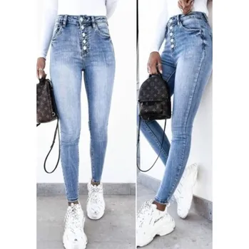 Pánské džíny Jeans světle modré na knoflíčky Jeans: XL/42