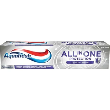 zubní pasta Aquafresh All In One Protection Zubní pasta Crystal White s fluoridem 75 ml