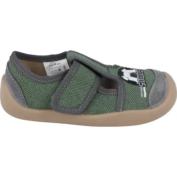 Dívčí tenisky Papučky Bar3foot M-Nevada - zelené fotbal 29