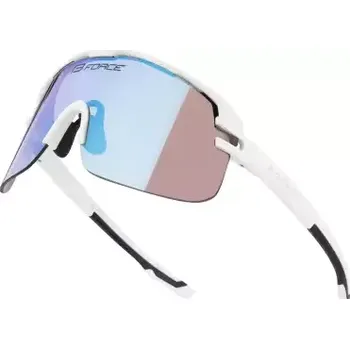 cyklistické brýle Force Epic cyklistické brýle bílé/modré fotochromatické sklo