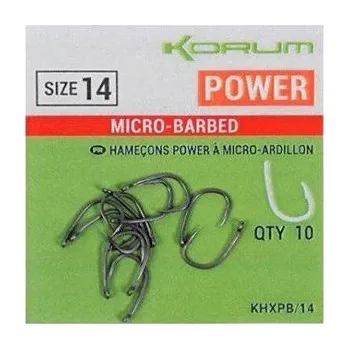 Rybářský háček KORUM Háček Xpert Power Micro Hooks, velikost 16, 2 × 10 ks