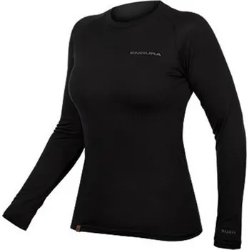 Cyklistická bunda ENDURA - E6165BK triko dámské BaaBaa Blend L/S Baselayer black