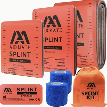 Záchranářská sada dlah 6 ks s pouzdrem (4 dlahy + 2 obinadla)