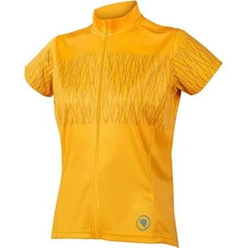cyklistický dres ENDURA - E6206YS dres dámský Hummvee Ray S/S II saffron