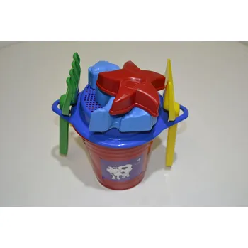 Hračka na písek Polsko Plastový kyblík na písek + příslušenství 00048
