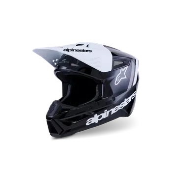 Motodoplněk Motokrosová přilba ALPINESTARS SM3 / SM-3 / S-M3 / 8300726-1546 RADIUM černá/bílá/šedá (pro motokros, enduro a off-road jízdu)