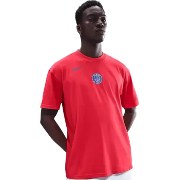 Pánská móda Pánské fotbalové tričko Nike PSG 25/26 Total 90 Tee červené