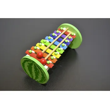 Hudební nástroj pro děti PRC Dětský xylofon - meloun - dřevo/kov