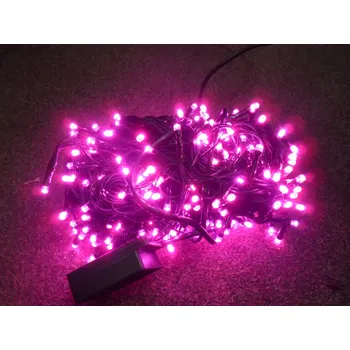 Vánoční dekorace VENKOVNÍ VÁNOČNÍ OSVĚTLENÍ 210 LED - Růžové