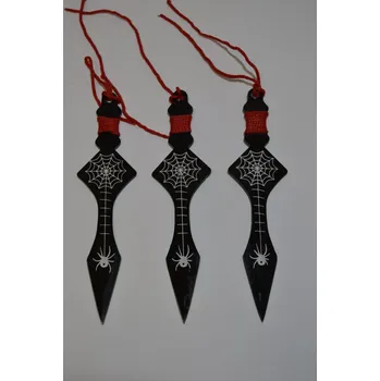 Sada vrhacích nožů s červeným provazem 3ks, 164 mm, vrhací nože