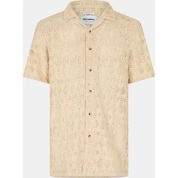 Pánská košile Košile Threadbare Ecru 1168029 Small