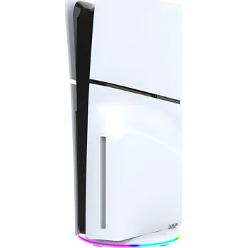 Hra pro PlayStation 5 Stojan na herní konzoli iPega P5S025S Vertikální Stojan s RGB pro PS5 Slim White