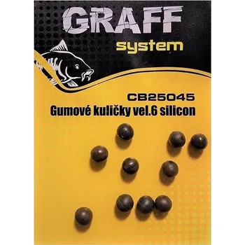 Graff Silikonové kuličky Velikost 6, 4 × 10 ks