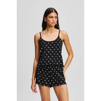 Dámské pyžamo Pyžamo Karl Lagerfeld IKON dámské, černá barva, A3W45008 99X, vel. XL