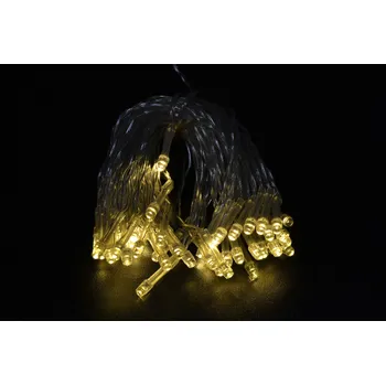 Vánoční dekorace PRC Vánoční osvětlení 50 LED teple bílé na baterie BD, bateriové