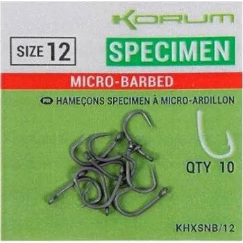 Rybářský háček KORUM Háček Xpert Specimen Micro Hooks, velikost 8, 2 × 10 ks
