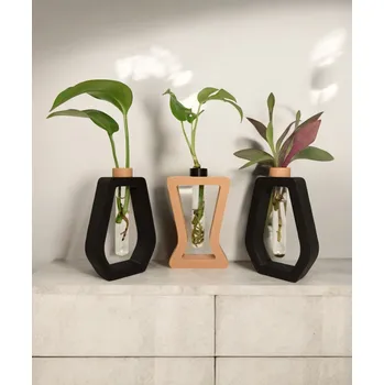 Váza Plantbee VESEA Vyberte barvu: Černá + terakotová