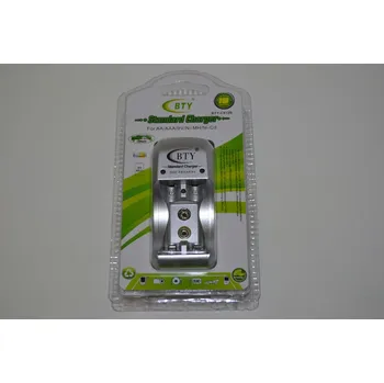 Článková baterie Nabíječka na tužkové, mikrotužkové a 9V baterie Ni-MH/Ni-Cd