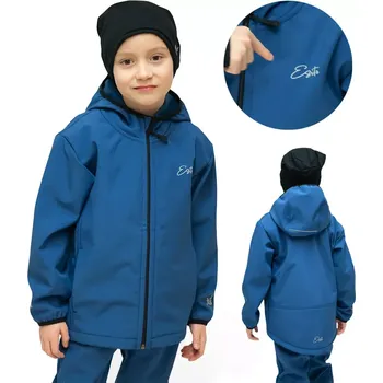 Kojenecká bunda ESITO | Dětská softshellová bunda DUO Sapphire blue - modrá / 80