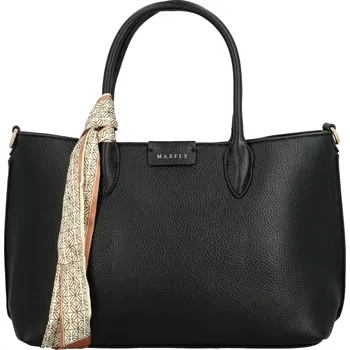 Elegantní dámská koženková kabelka do ruky MaxFly Marja, černá