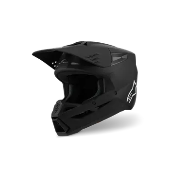 Helma na motorku Motokrosová přilba ALPINESTARS SM3 / SM-3 / S-M3 / 8300426-110 BLACK MATT černá matná (pro motokros, enduro a off-road jízdu)