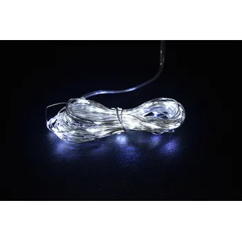 Vánoce PRC Vánoční osvětlení 30 LED bílé na baterie SD, bateriové