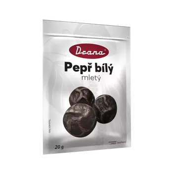 Koření Drana Pepř Bílý Mletý 20 g