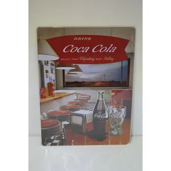 Plechová cedule Plechová reklamní cedule 30 x 40 cm, coca cola 1