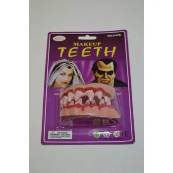 Karnevalový doplněk Halloweenská dekorace - strašidelné zuby A6442