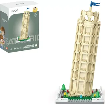 ostatní stavebnice Stavebnice KOCO šikmá věž v Pise mini, plast, 548 dílků