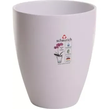 Obal na květináč Obal orchidejový 620 Panna bílý mat 13cm/v.15cm